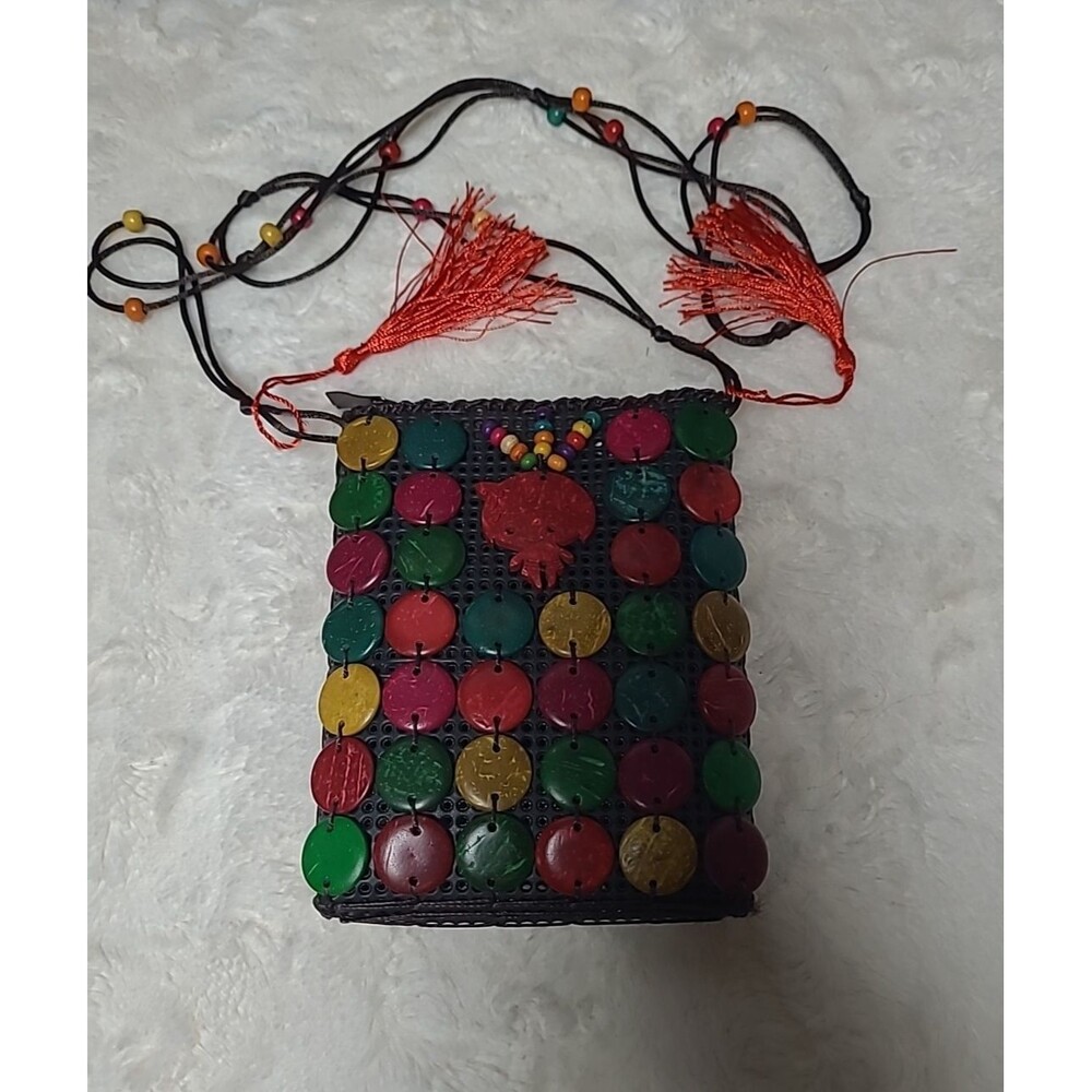 Women's Boho Crossbody Tassel Purse Handbag Colorful Festival Casual